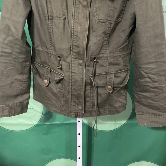 BNCI By Blank Noir Size Medium Jacket Olive Green - VGUC - Picture 2 of 9